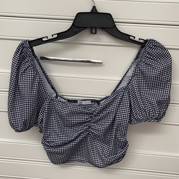 ZARA gingham crop top - Picture 5 of 8
